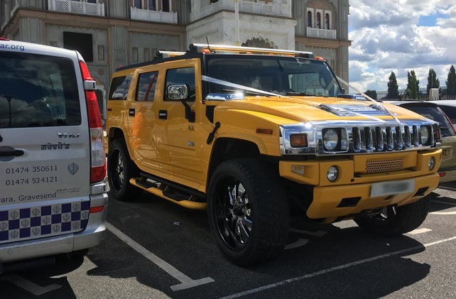 Cheltenham Yellow Hummer Car Hire